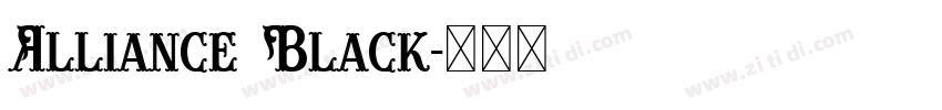 Alliance Black字体转换